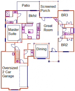 Plum Downstairs Floor Plan